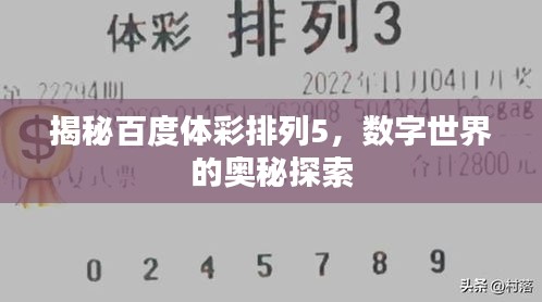 揭秘百度体彩排列5，数字世界的奥秘探索