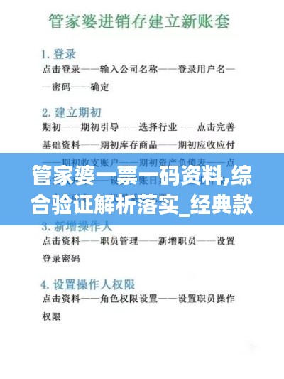 管家婆一票一码资料,综合验证解析落实_经典款65.855