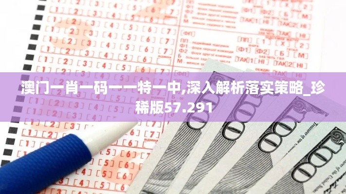 澳门一肖一码一一特一中,深入解析落实策略_珍稀版57.291