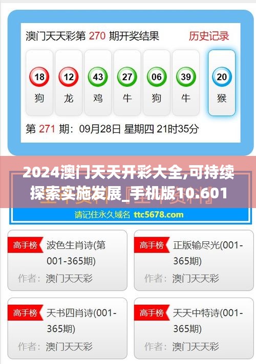 2024澳门天天开彩大全,可持续探索实施发展_手机版10.601