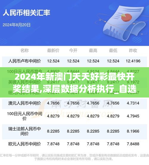 2024年新澳门夭夭好彩最快开奖结果,深层数据分析执行_自选版58.411