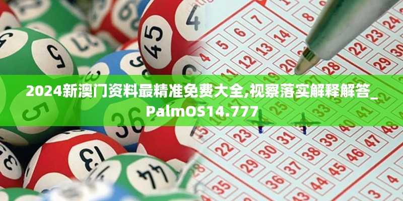 2024新澳门资料最精准免费大全,视察落实解释解答_PalmOS14.777