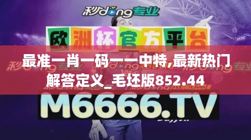 最准一肖一码一一中特,最新热门解答定义_毛坯版852.44