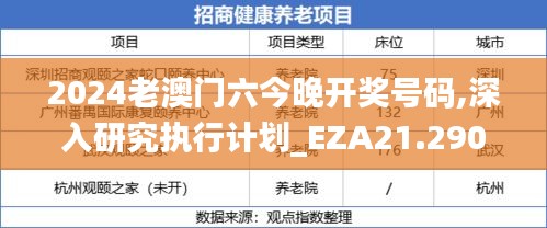 2024老澳门六今晚开奖号码,深入研究执行计划_EZA21.290清新版