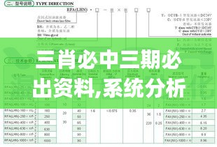 三肖必中三期必出资料,系统分析方案设计_TUF21.598紧凑版