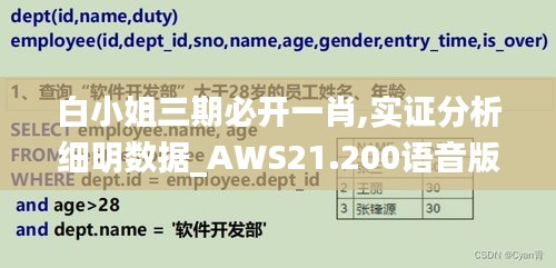 白小姐三期必开一肖,实证分析细明数据_AWS21.200语音版