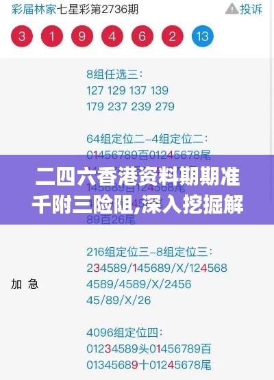 二四六香港资料期期准千附三险阻,深入挖掘解释说明_SVX21.431活动版