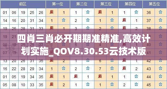 四肖三肖必开期期准精准,高效计划实施_QOV8.30.53云技术版