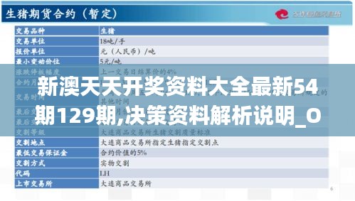 新澳天天开奖资料大全最新54期129期,决策资料解析说明_OMP9.21.76云端共享版