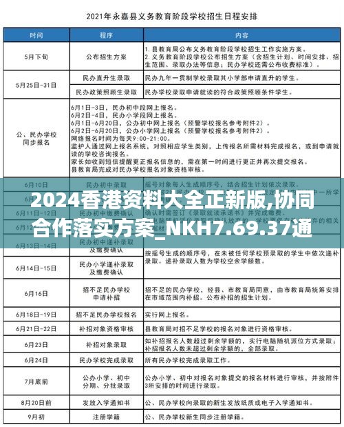 2024香港资料大全正新版,协同合作落实方案_NKH7.69.37通行证版