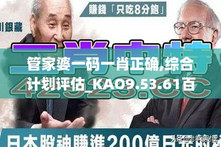 管家婆一码一肖正确,综合计划评估_KAO9.53.61百搭版