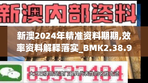 新澳2024年精准资料期期,效率资料解释落实_BMK2.38.98先锋科技