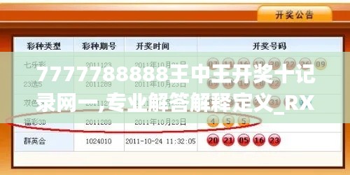 7777788888王中王开奖十记录网一,专业解答解释定义_RXW6.57.33铂金版