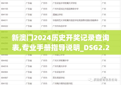 新澳门2024历史开奖记录查询表,专业手册指导说明_DSG2.20.61参与版