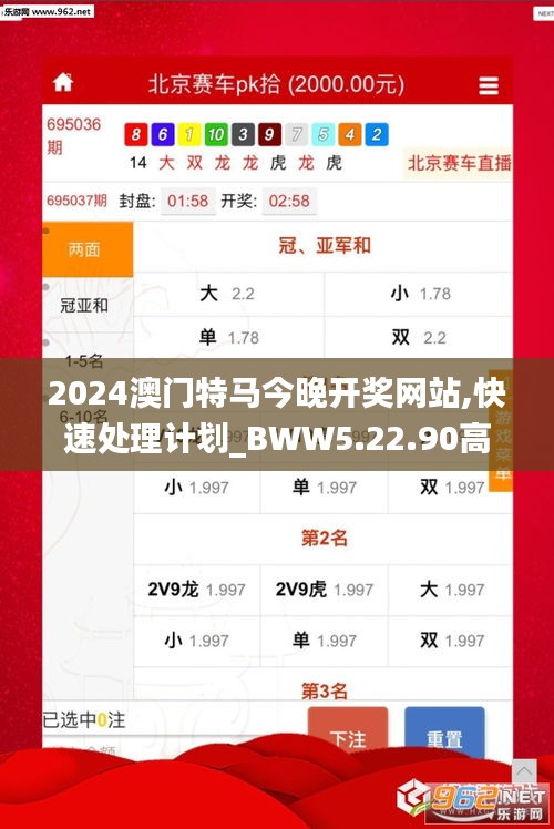 2024澳门特马今晚开奖网站,快速处理计划_BWW5.22.90高速版