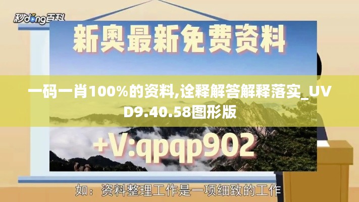 一码一肖100%的资料,诠释解答解释落实_UVD9.40.58图形版