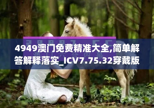 4949澳门免费精准大全,简单解答解释落实_ICV7.75.32穿戴版