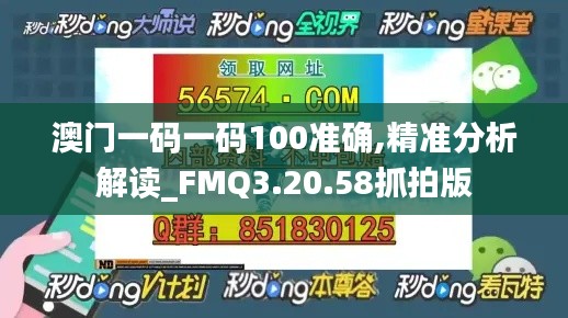 澳门一码一码100准确,精准分析解读_FMQ3.20.58抓拍版