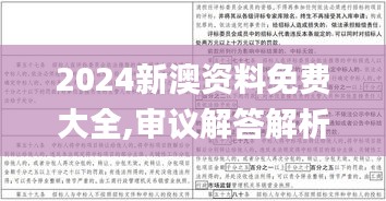 2024新澳资料免费大全,审议解答解析落实_HCV3.25.92影视版