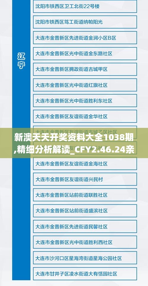 新澳天天开奖资料大全1038期,精细分析解读_CFY2.46.24亲和版