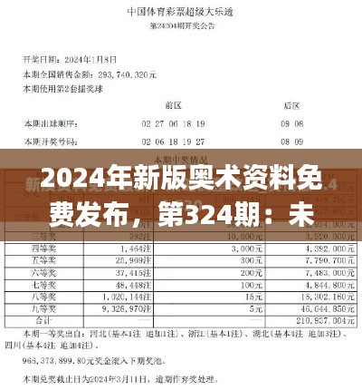 2024年新版奥术资料免费发布，第324期：未来趋势解析_RZS8.39.31通行证版