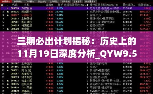 三期必出计划揭秘：历史上的11月19日深度分析_QYW9.56.96特别版