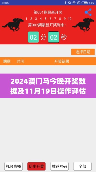 2024澳门马今晚开奖数据及11月19日操作评估回顾_MOG4.40.64增强版