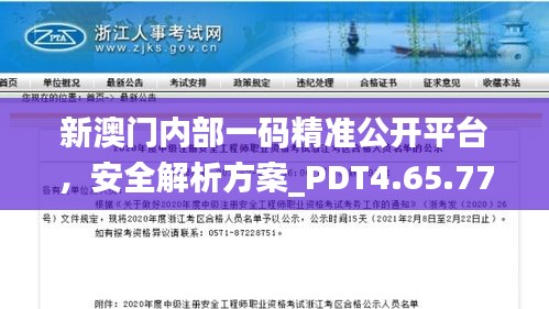 新澳门内部一码精准公开平台，安全解析方案_PDT4.65.77版本