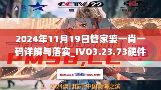 2024年11月19日管家婆一肖一码详解与落实_IVO3.23.73硬件版