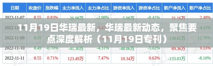 华瑞最新动态聚焦深度解析，11月19日专刊报告