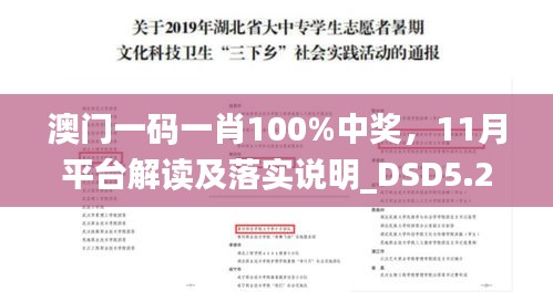 澳门一码一肖100%中奖，11月平台解读及落实说明_DSD5.24.75激励版