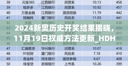 2024新奥历史开奖结果揭晓，11月19日权威方法更新_HDH3.69.68精选版