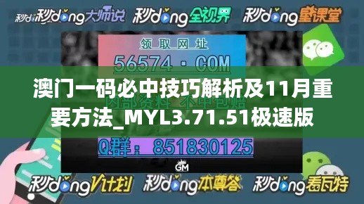 澳门一码必中技巧解析及11月重要方法_MYL3.71.51极速版