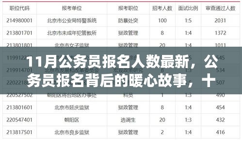 公务员报名背后的暖心故事与友情，十一月报名人数最新分析