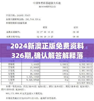 2024新澳正版免费资料326期,确认解答解释落实_EWT2.55.78DIY工具版