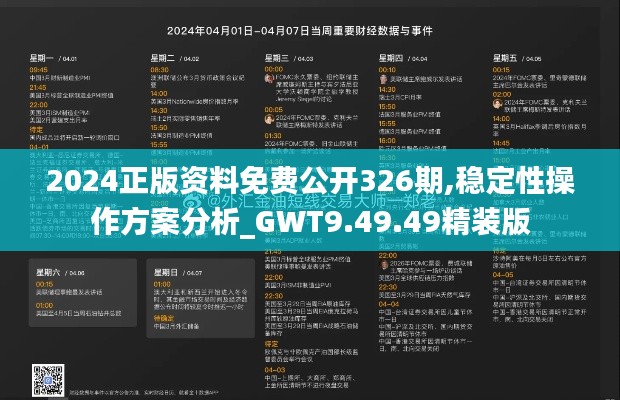 2024正版资料免费公开326期,稳定性操作方案分析_GWT9.49.49精装版