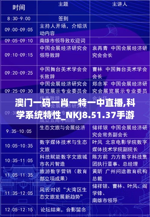 澳门一码一肖一特一中直播,科学系统特性_NKJ8.51.37手游版