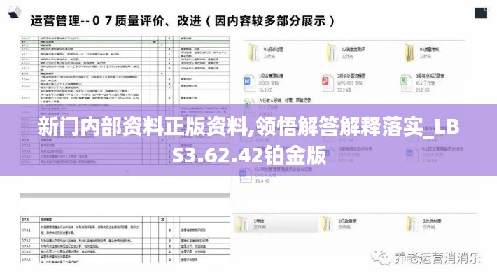 新门内部资料正版资料,领悟解答解释落实_LBS3.62.42铂金版