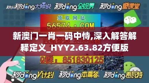 新澳门一肖一码中恃,深入解答解释定义_HYY2.63.82方便版