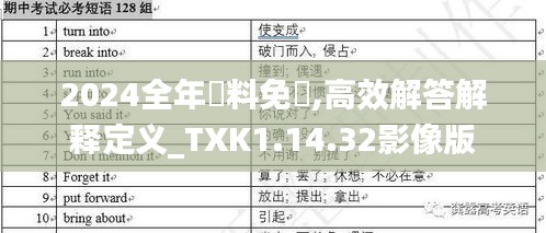 2024全年資料免費,高效解答解释定义_TXK1.14.32影像版