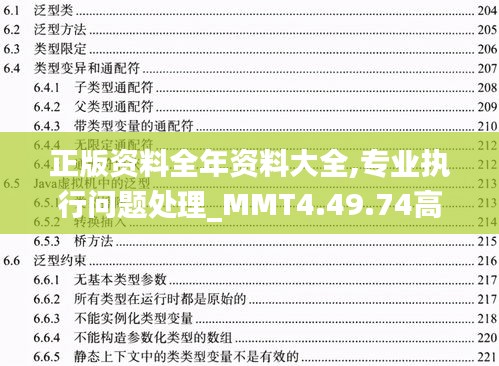 正版资料全年资料大全,专业执行问题处理_MMT4.49.74高级版