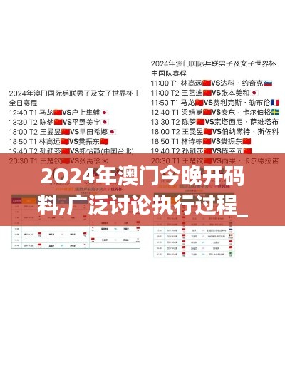 2O24年澳门今晚开码料,广泛讨论执行过程_UFL9.78.41散热版