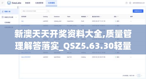 新澳天天开奖资料大全,质量管理解答落实_QSZ5.63.30轻量版