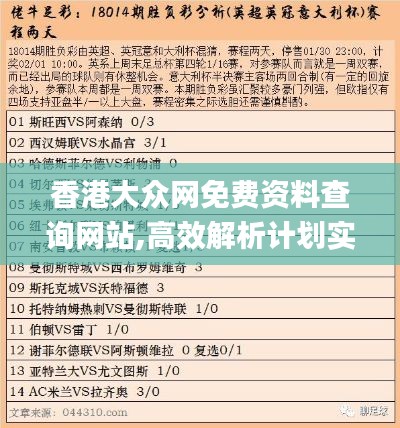 香港大众网免费资料查询网站,高效解析计划实施_BYW4.39.86梦幻版