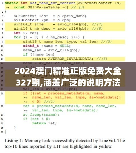 2024澳门精准正版免费大全327期,涵盖广泛的说明方法_NGA2.76.95精选版