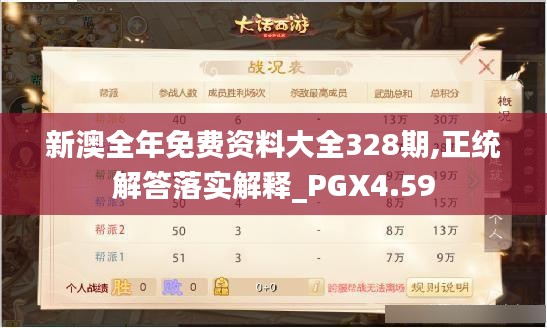 新澳全年免费资料大全328期,正统解答落实解释_PGX4.59