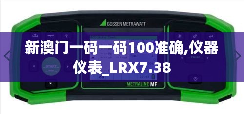 新澳门一码一码100准确,仪器仪表_LRX7.38