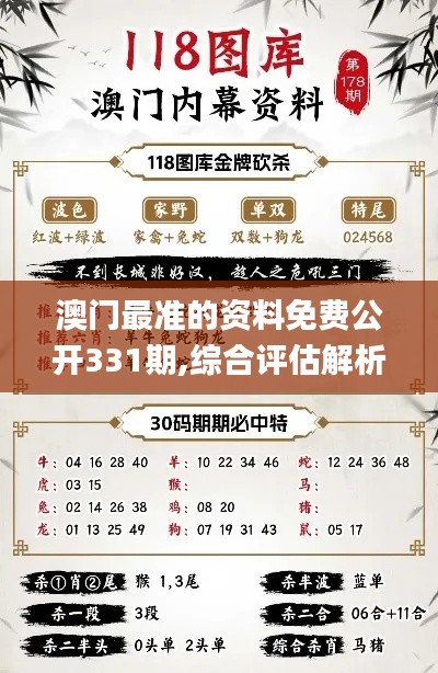 澳门最准的资料免费公开331期,综合评估解析说明_CME4.58