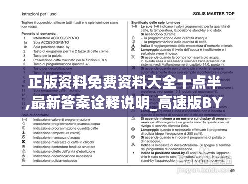 正版资料免费资料大全十点半,最新答案诠释说明_高速版BYC3.63