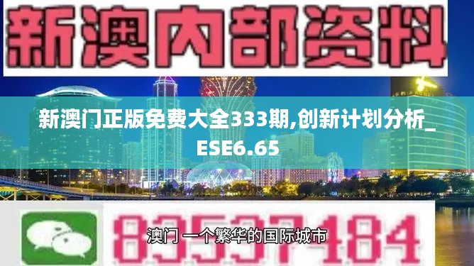 新澳门正版免费大全333期,创新计划分析_ESE6.65